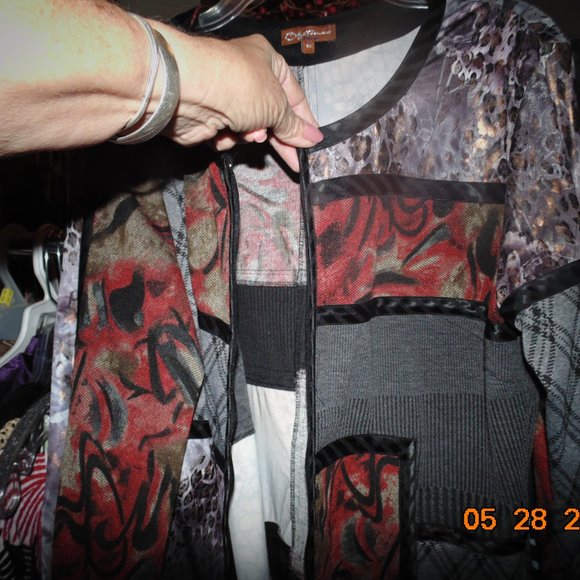 EUC, Obstinee by IKA ,Jacket-Zippered Size 10 - Picture 2 of 3